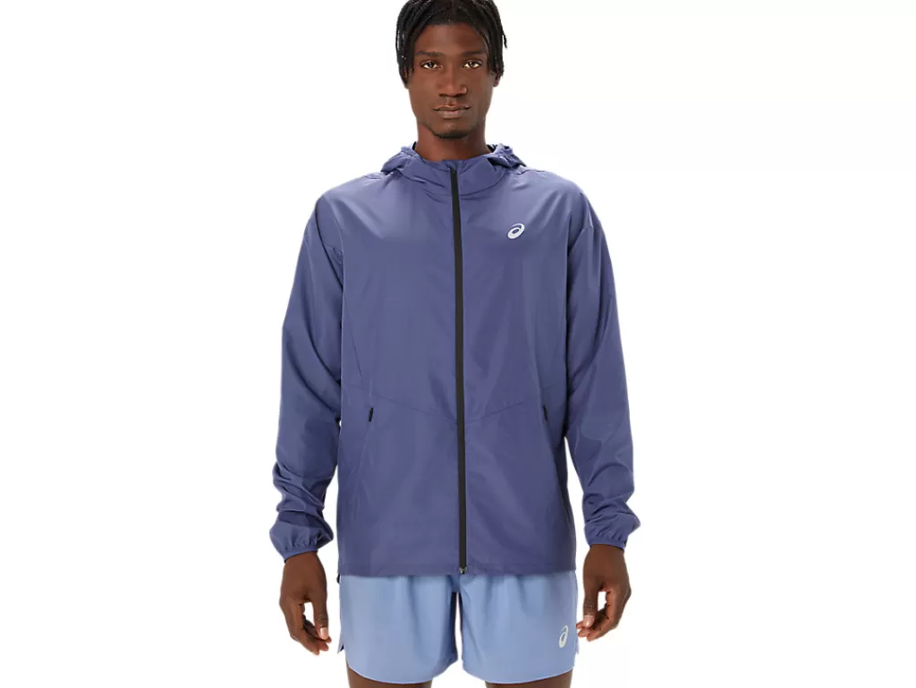 ASICS Kleding | Hardlopen>ACCELERATE LIGHT JACKET Thunder Blue