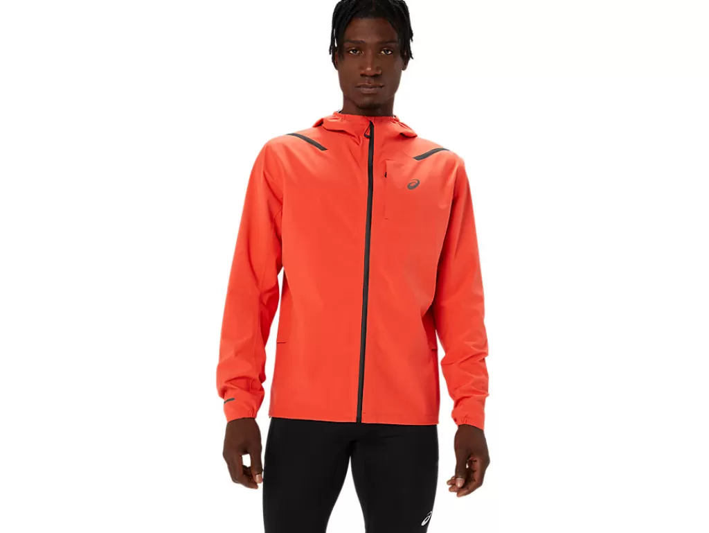 ASICS Kleding | Hardlopen>ACCELERATE WATERPROOF 2.0 JACKET True Red