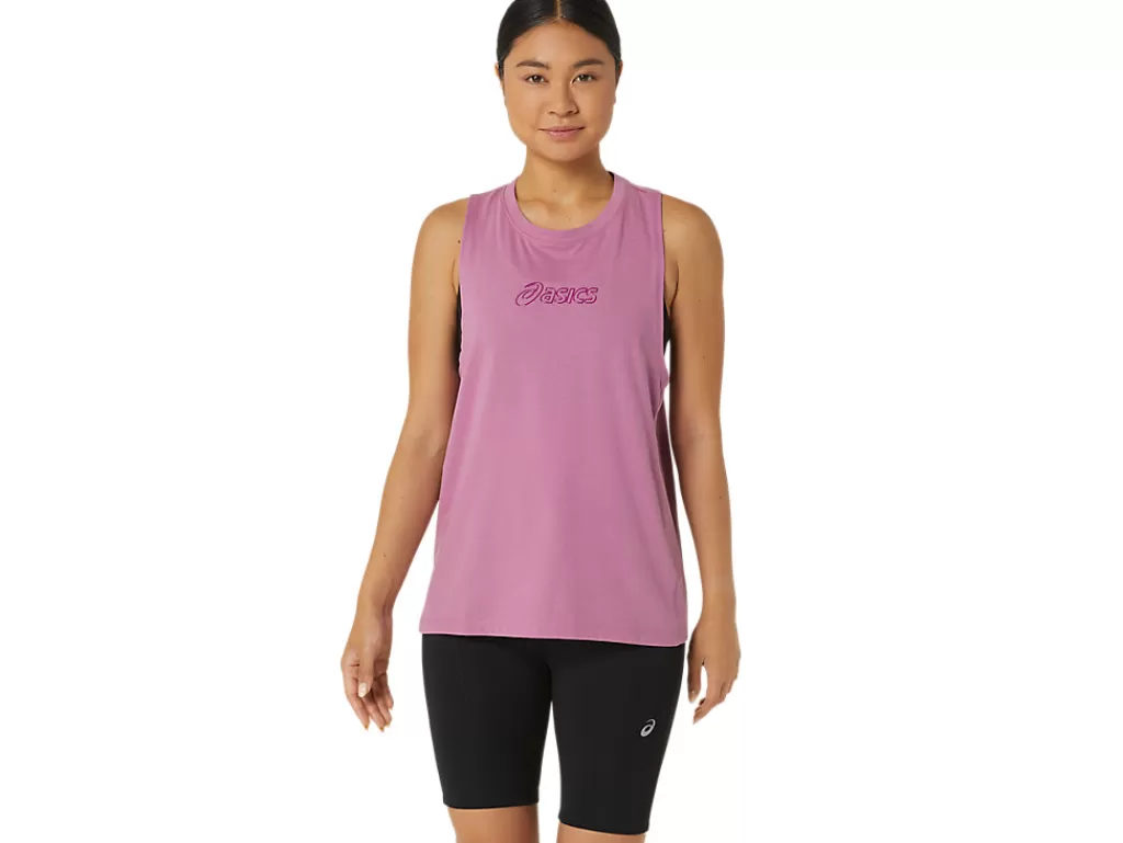 ASICS Shirts met korte mouwen | Tanktops> LOGO TANK Soft Berry