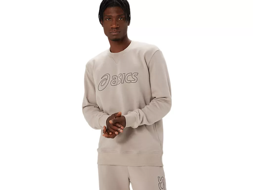 ASICS Hoodies en sweatshirts | Shirts met lange mouwen> SWEATSHIRT Moonrock/Graphite Grey