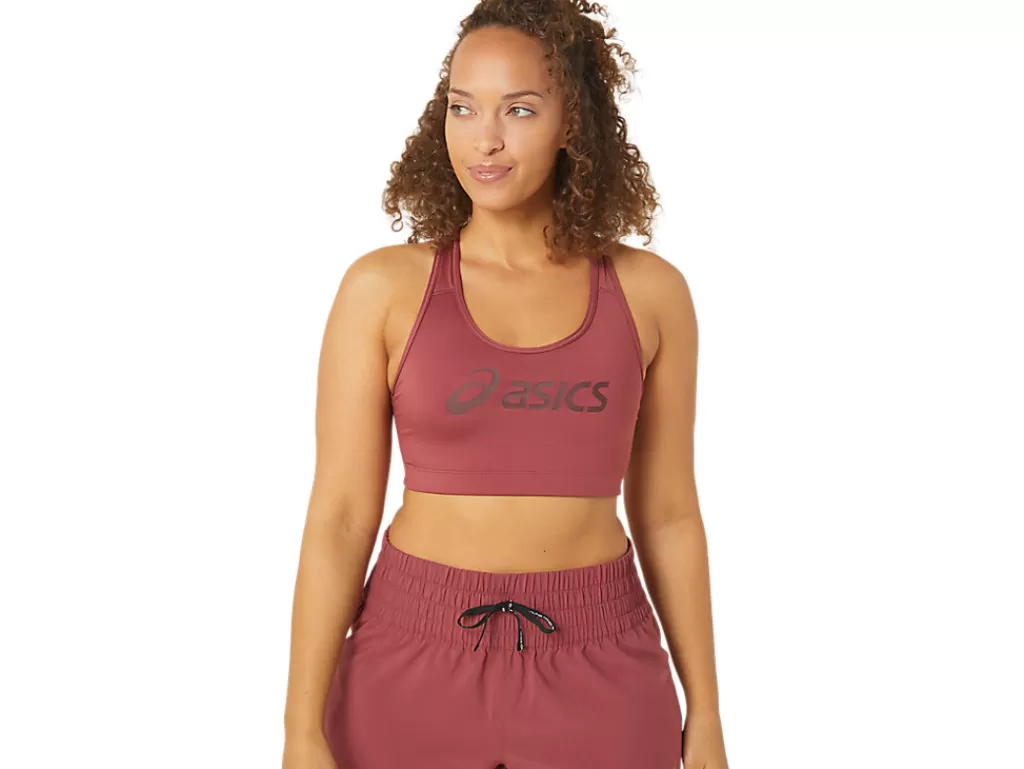 ASICS Kleding | Hardlopen>CORE LOGO BRA Brisket Red/Port Royal