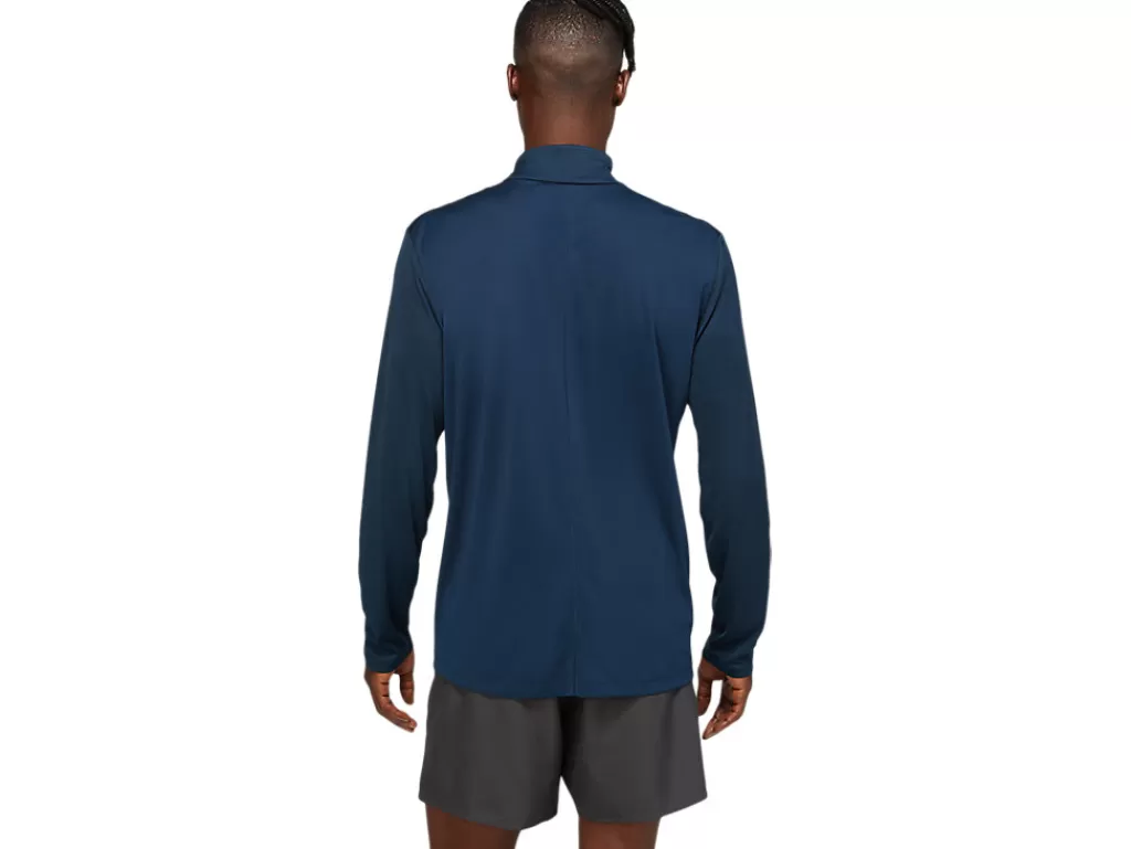 ASICS Kleding | Hardlopen>CORE LS 1/2 ZIP TOP French Blue