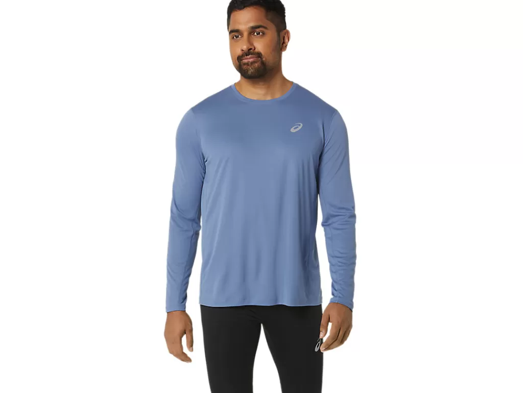 ASICS Kleding | Hardlopen>CORE LS TOP Denim Blue