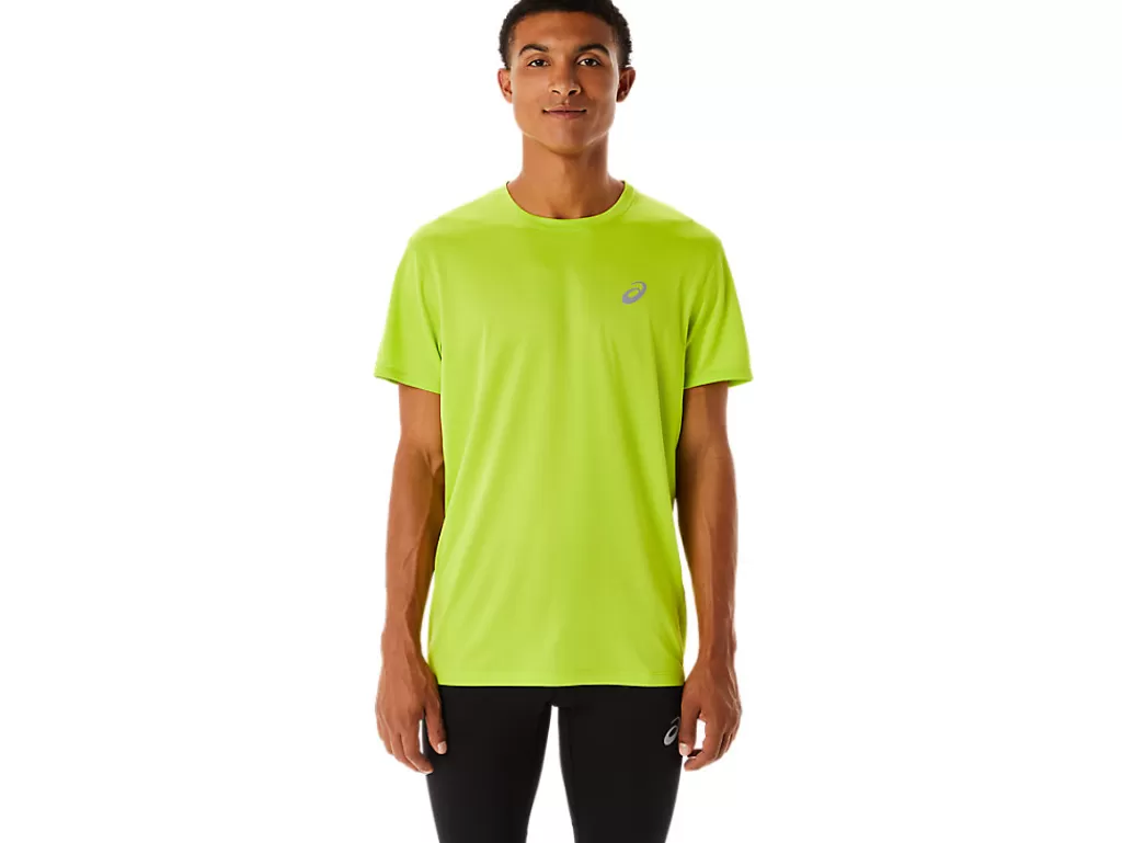 ASICS Kleding | Hardlopen>CORE SS TOP Lime Zest