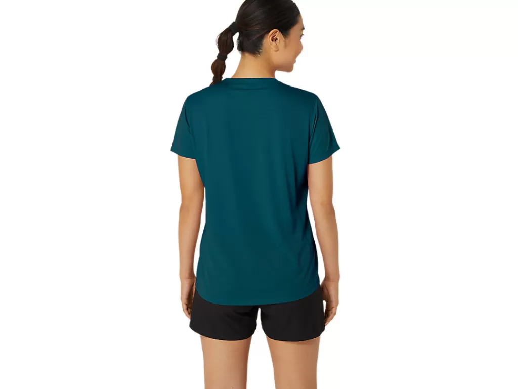 ASICS Kleding | Bovenkleding>CORE SS TOP Rich Teal