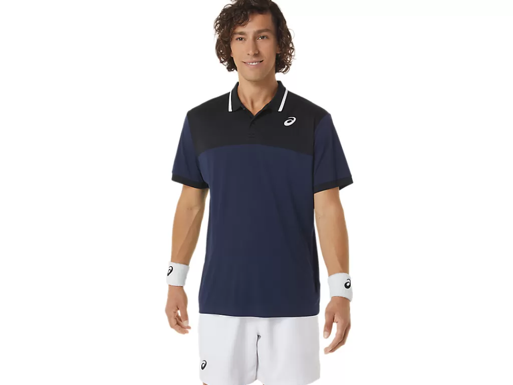 ASICS Kleding | Tennis>COURT POLO SHIRT Midnight/Performance Black