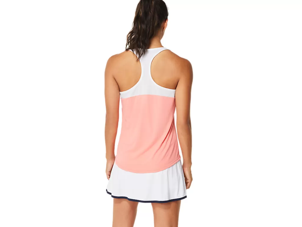 ASICS Kleding | Tennis>COURT TANK Guava/Brilliant White