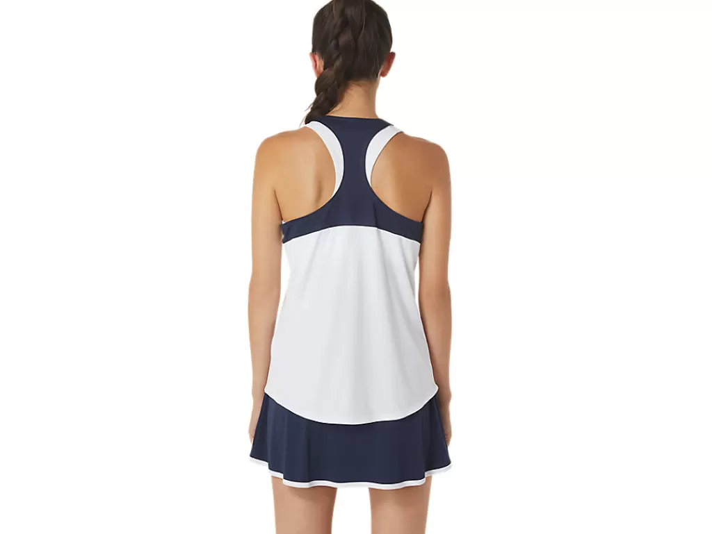 ASICS Kleding | Tennis>COURT TANK Brilliant White/Midnight