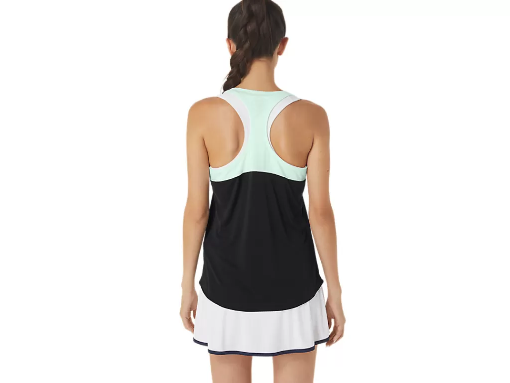 ASICS Kleding | Shirts met korte mouwen>COURT TANK Performance Black/Mint Tint