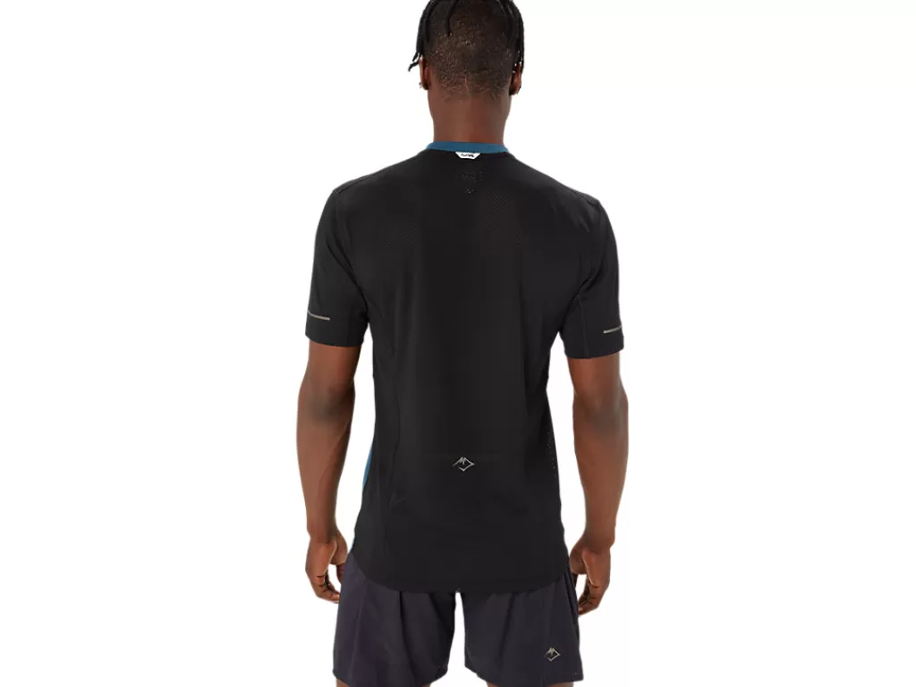 ASICS Kleding | Trail running>FUJITRAIL SS TOP Magnetic Blue/Performance Black