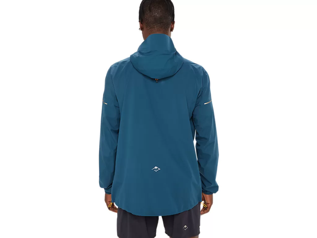 ASICS Kleding | Trail running>FUJITRAIL WATERPROOF JACKET Magnetic Blue