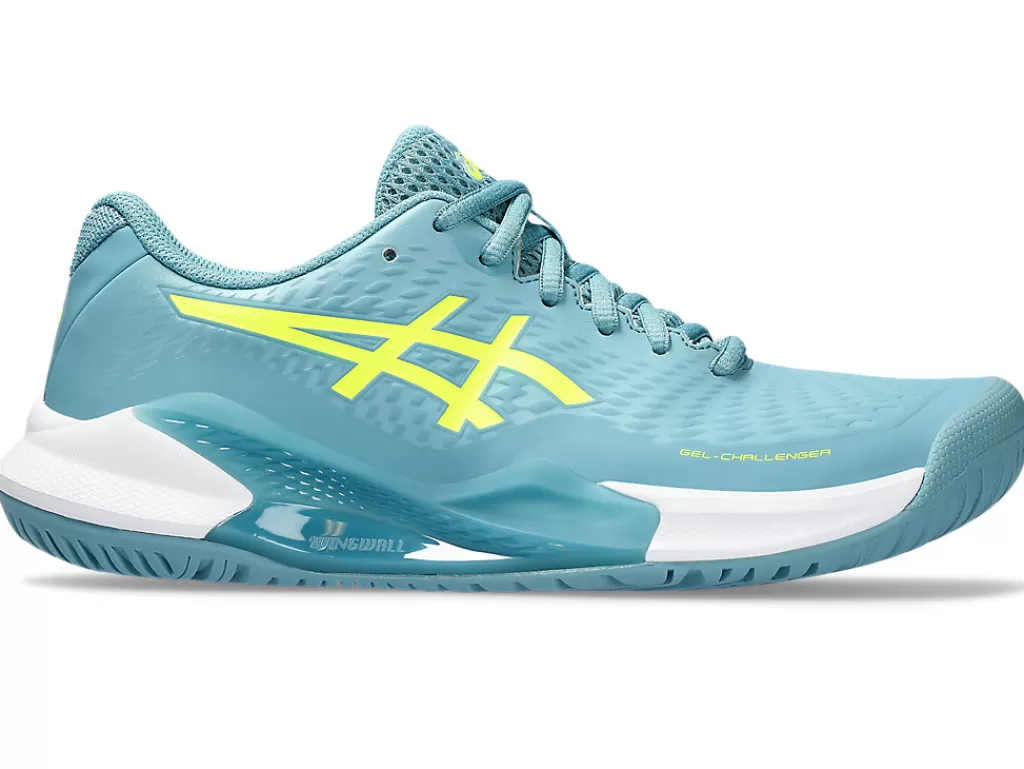 ASICS Tennisschoenen | Tennis>GEL-CHALLENGER 14 Gris Blue/Safety Yellow