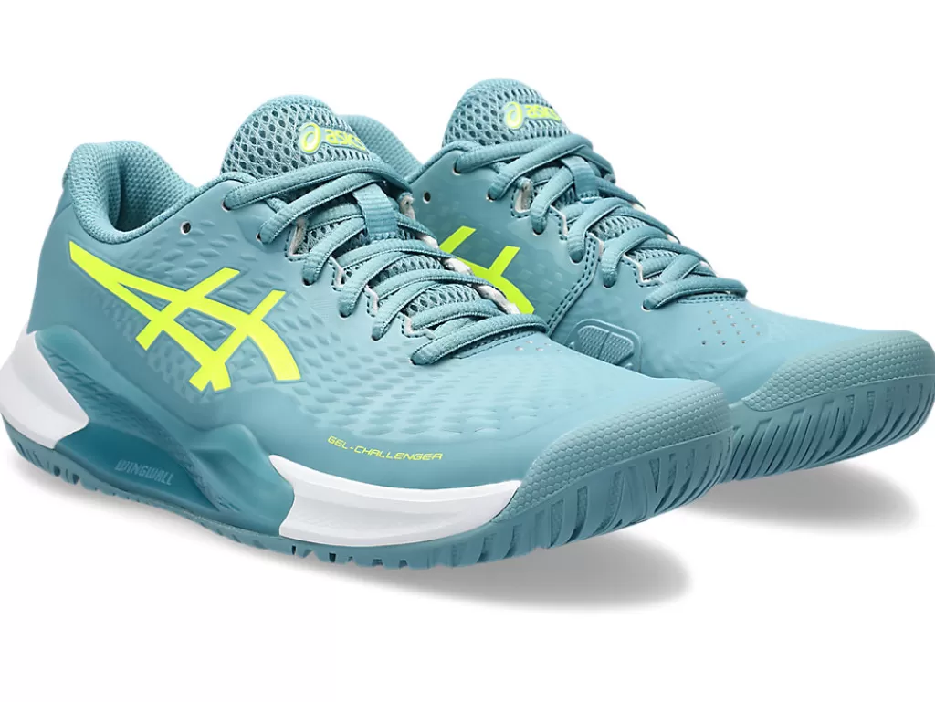 ASICS Tennisschoenen | Tennis>GEL-CHALLENGER 14 Gris Blue/Safety Yellow