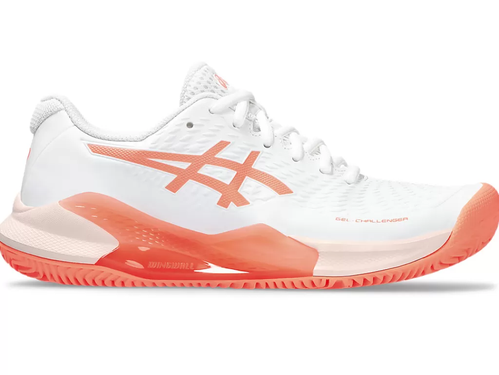 ASICS Tennisschoenen | Tennis>GEL-CHALLENGER 14 CLAY White/Sun Coral