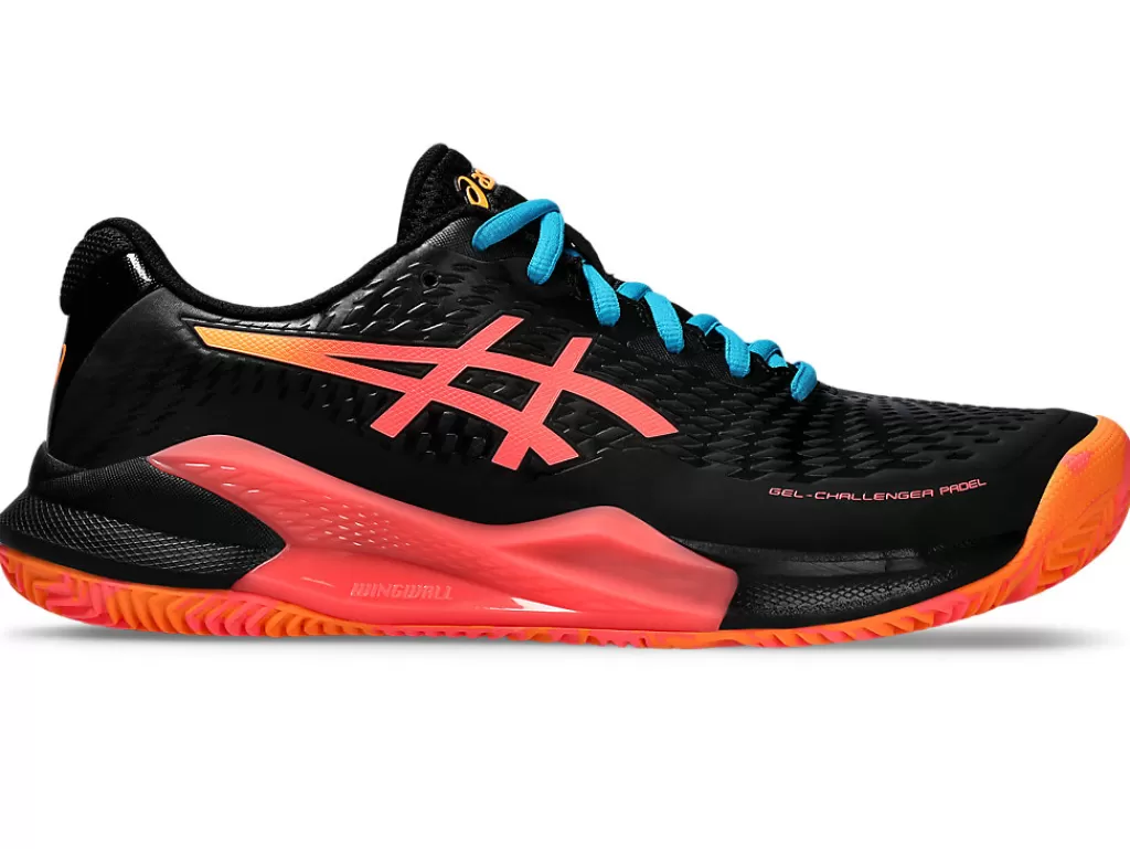 ASICS Padel | Padel>GEL-CHALLENGER 14 PADEL Black/Blazing Coral