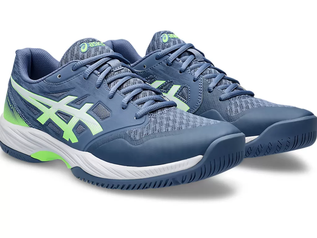 ASICS Squash & badminton | Handbal>GEL-COURT HUNTER 3 Denim Blue/Lime Burst