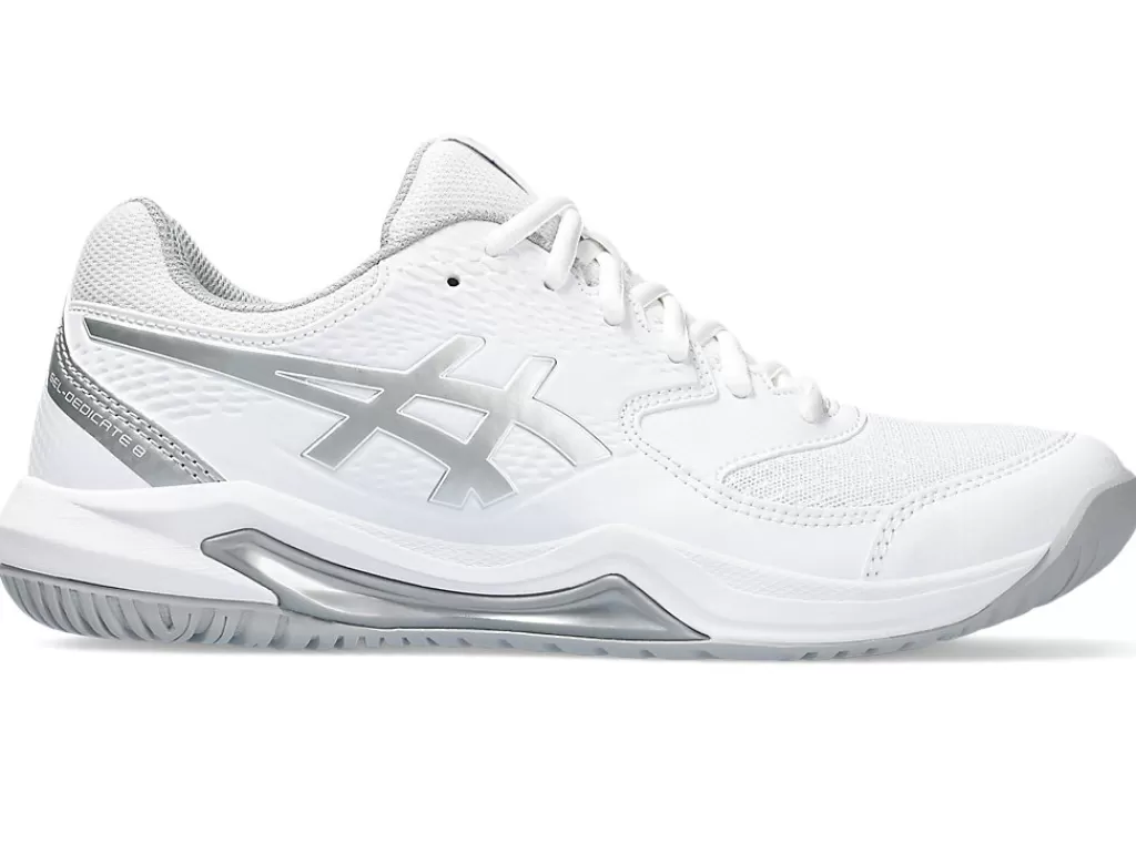 ASICS Tennisschoenen | Tennis>GEL-DEDICATE 8 White/Pure Silver