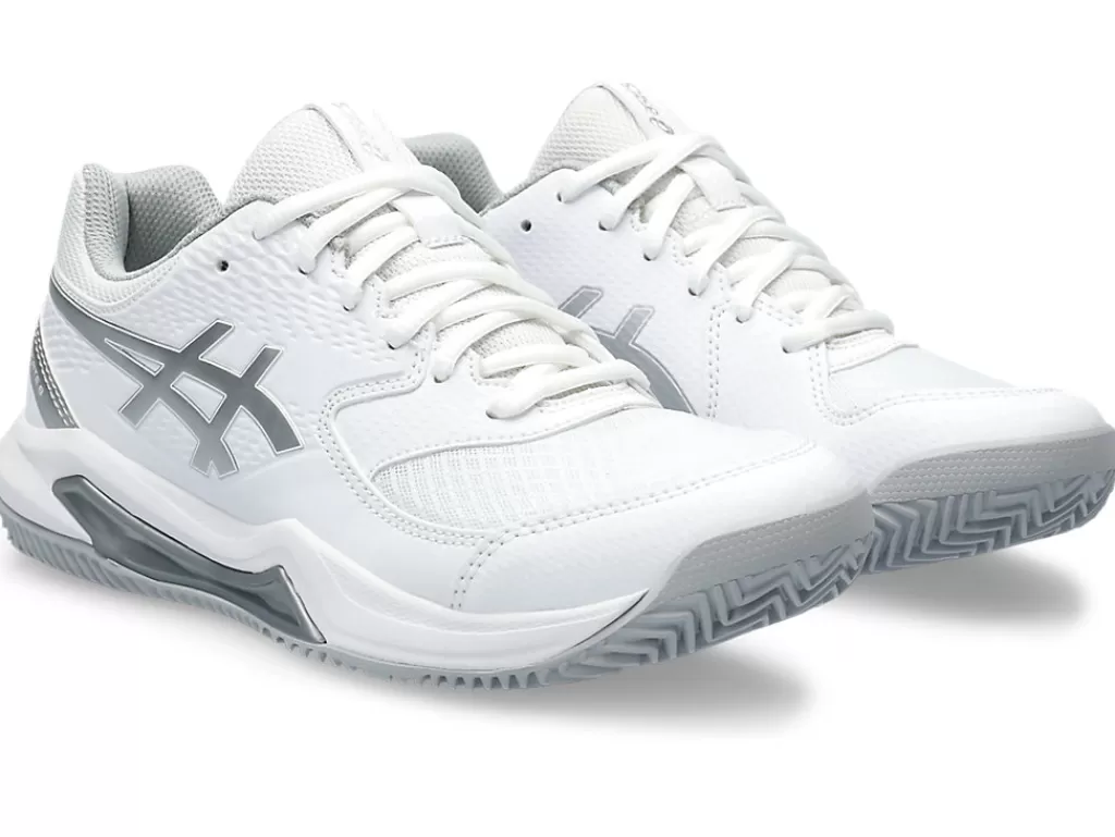 ASICS Tennisschoenen | Tennis>GEL-DEDICATE 8 CLAY White/Pure Silver