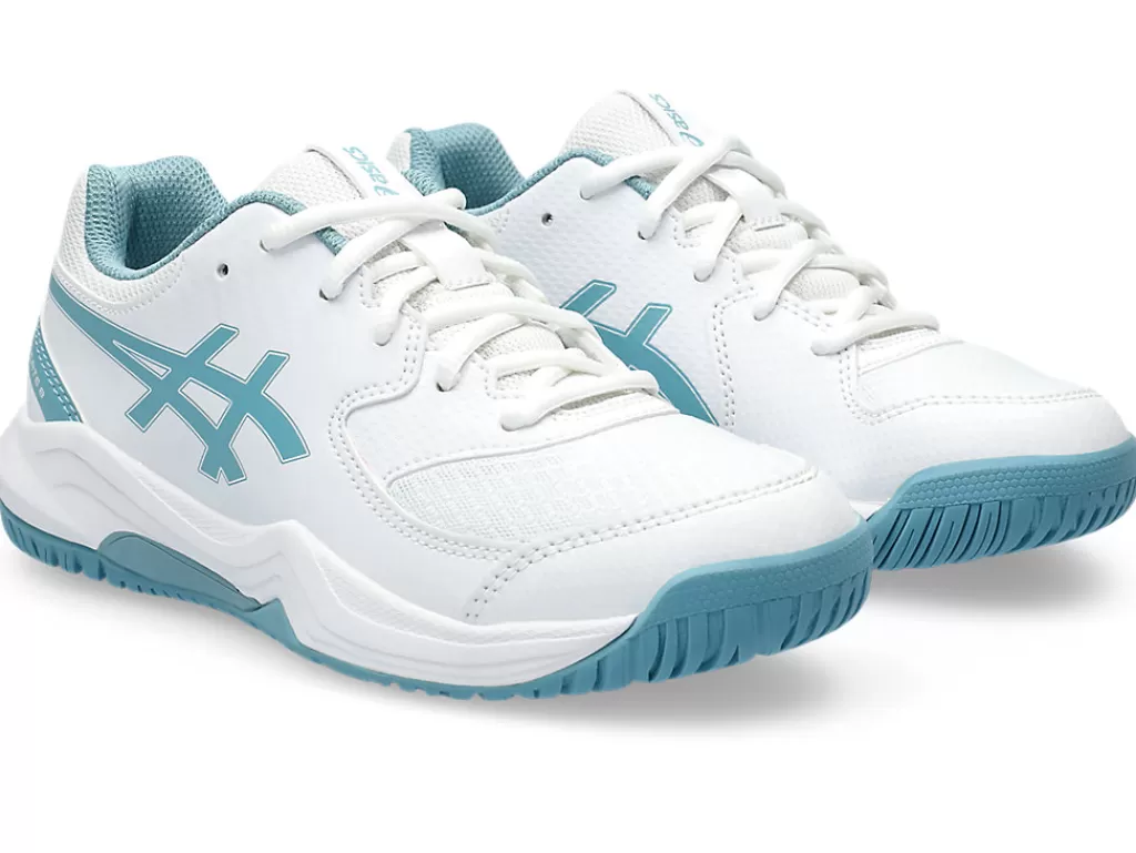 ASICS Tennisschoenen | Tennis>GEL-DEDICATE 8 GS White/Gris Blue