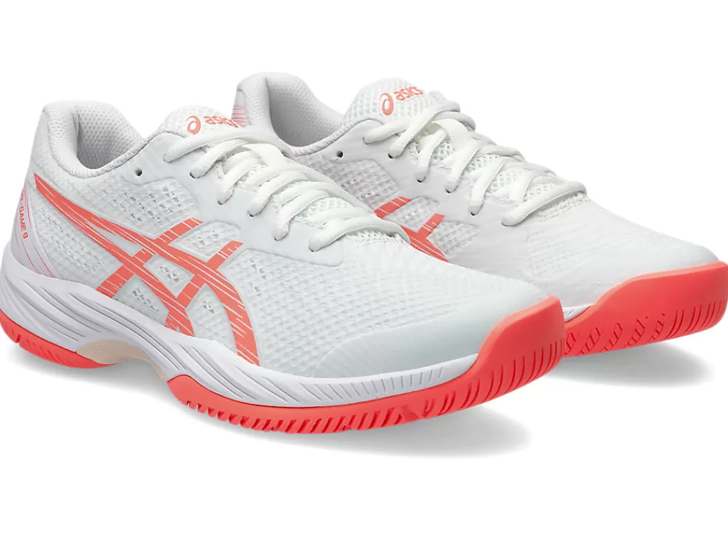 ASICS Tennisschoenen | Tennis>GEL-GAME 9 White/Sun Coral