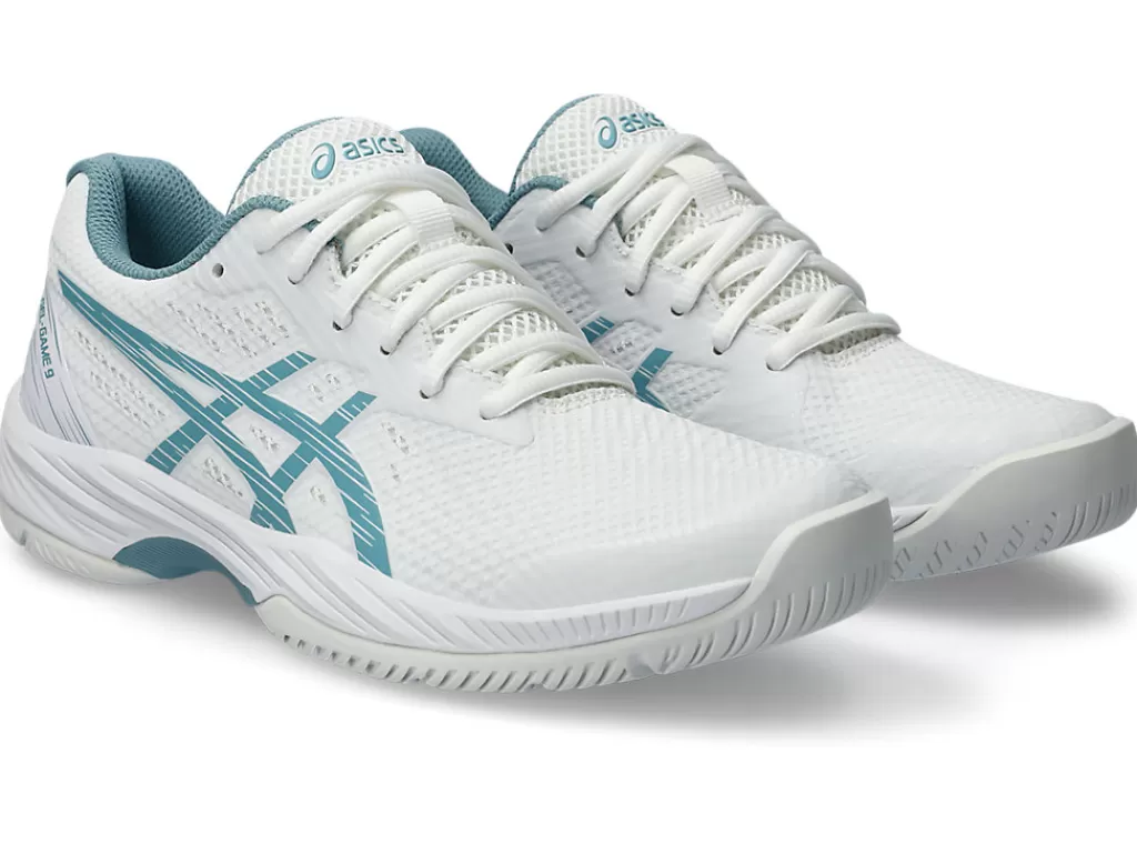 ASICS Tennisschoenen | Tennis>GEL-GAME 9 White/Gris Blue