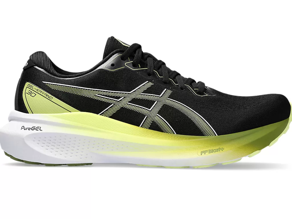 ASICS Run further (stability) | GEL-KAYANO™>GEL-KAYANO 30 Black/Glow Yellow