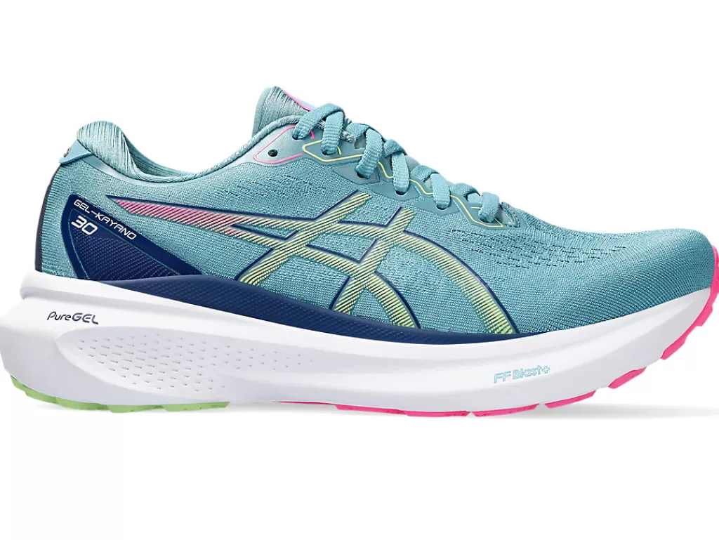 ASICS GEL-KAYANO™ | Hardloopschoenen>GEL-KAYANO 30 Gris Blue/Lime Green