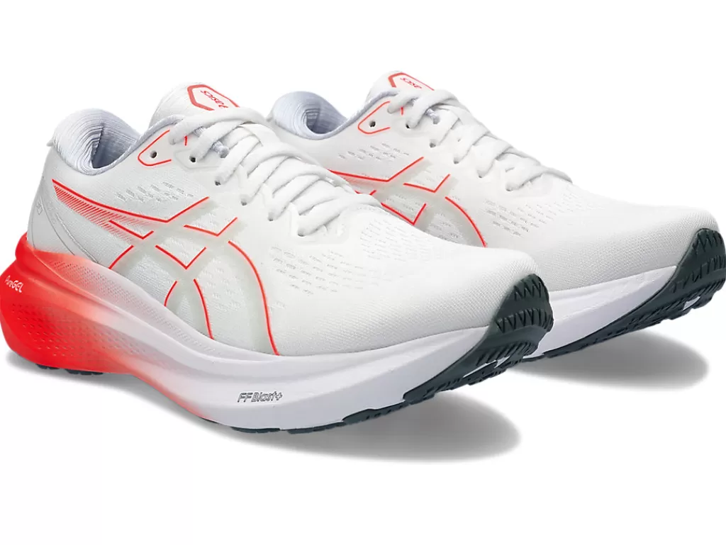 ASICS GEL-KAYANO™ | Hardloopschoenen>GEL-KAYANO 30 White/Sunrise Red