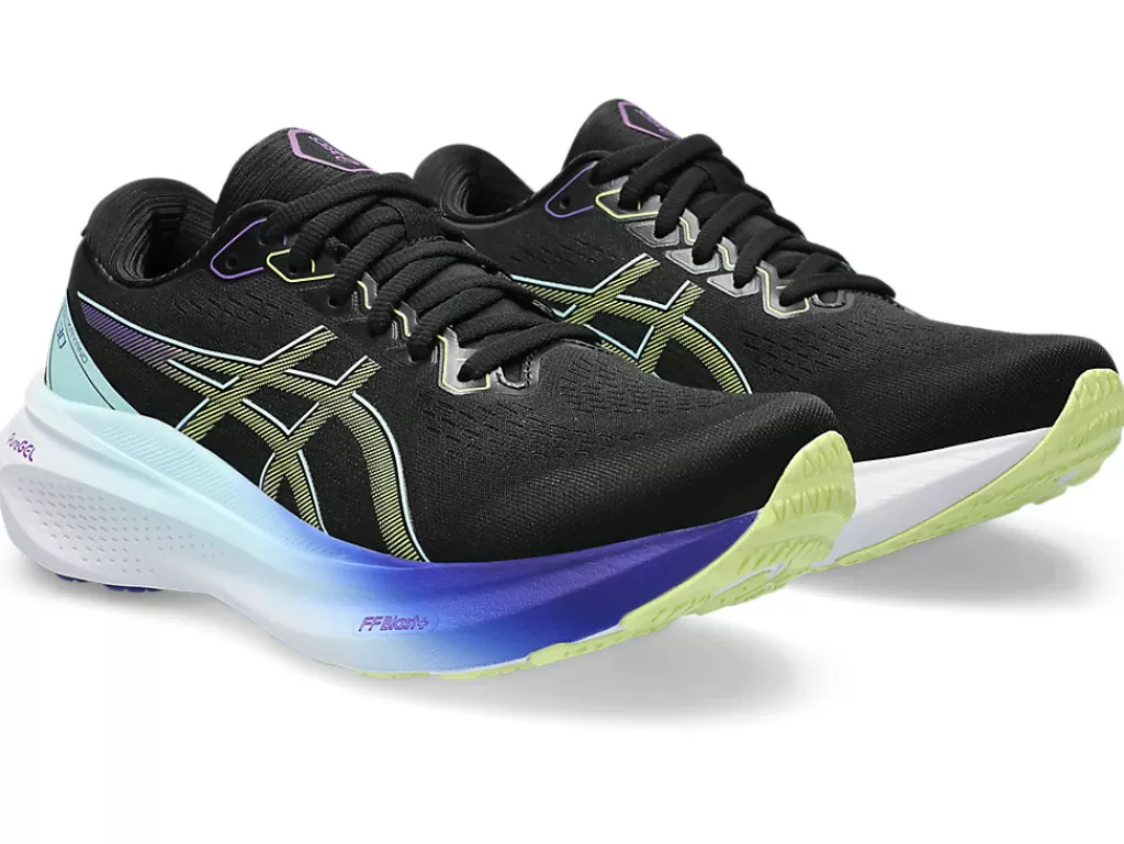 ASICS Run further (stability) | GEL-KAYANO™>GEL-KAYANO 30 Black/Glow Yellow