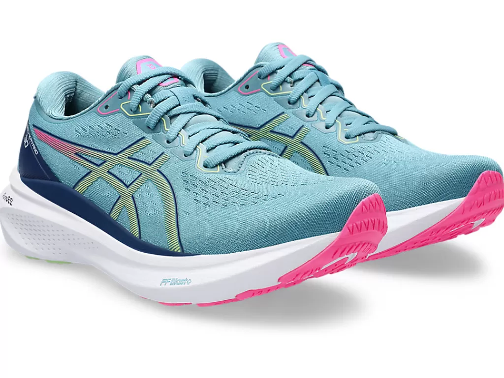 ASICS GEL-KAYANO™ | Hardloopschoenen>GEL-KAYANO 30 Gris Blue/Lime Green