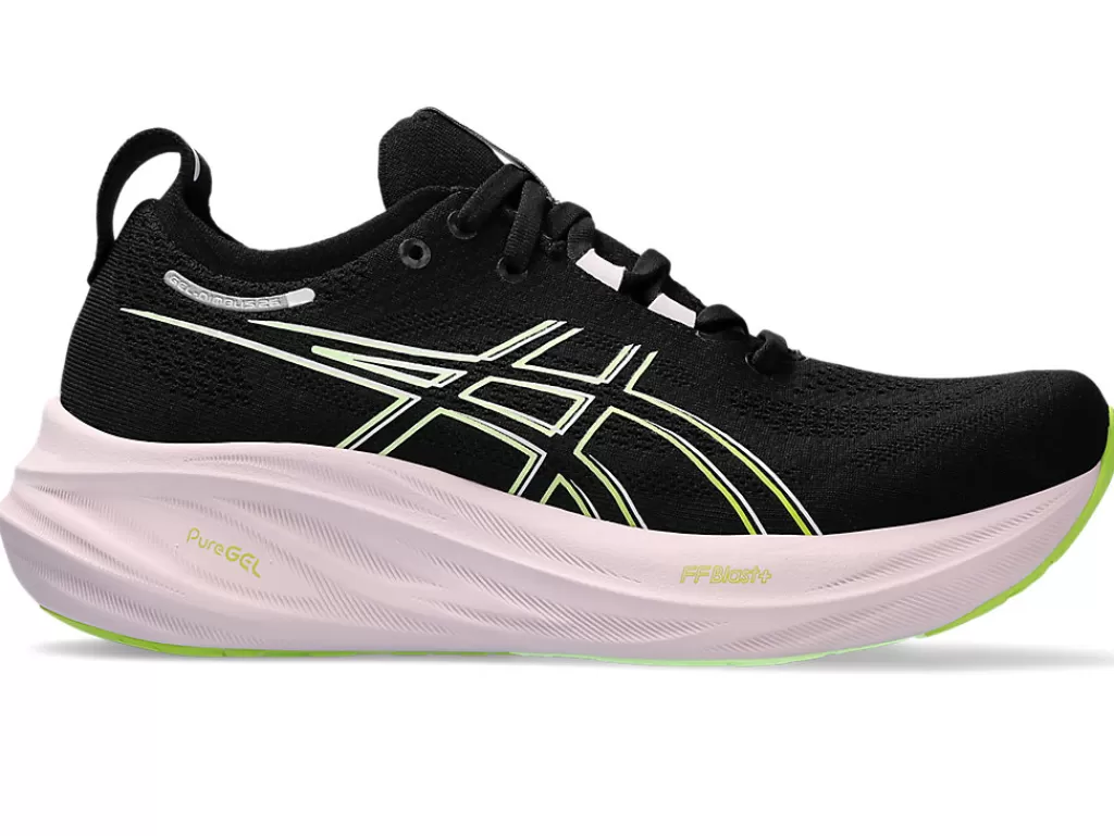 ASICS GEL-NIMBUS™ | Hardloopschoenen>GEL-NIMBUS 26 Black/Neon Lime