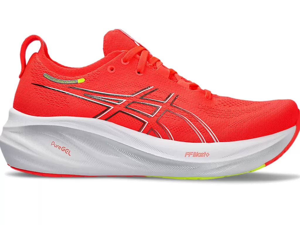 ASICS GEL-NIMBUS™ | Hardloopschoenen>GEL-NIMBUS 26 Sunrise Red/Pure Silver