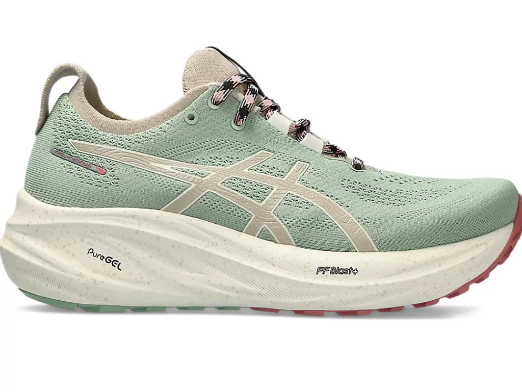 ASICS GEL-NIMBUS™ | Hardloopschoenen>GEL-NIMBUS 26 TR Nature Bathing/Rose Rougue