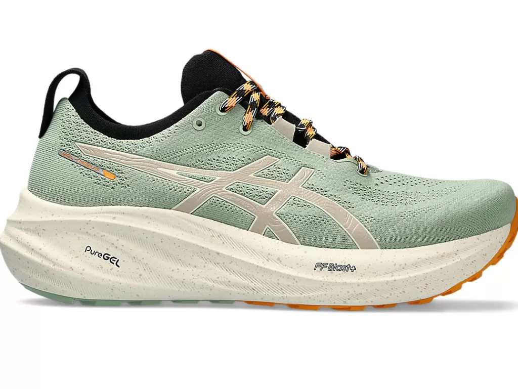 ASICS GEL-NIMBUS™ | Hardloopschoenen>GEL-NIMBUS 26 TR Nature Bathing/Fellow Yellow