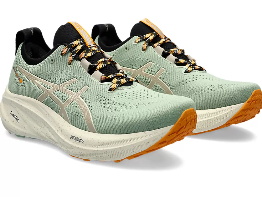 ASICS GEL-NIMBUS™ | Hardloopschoenen>GEL-NIMBUS 26 TR Nature Bathing/Fellow Yellow