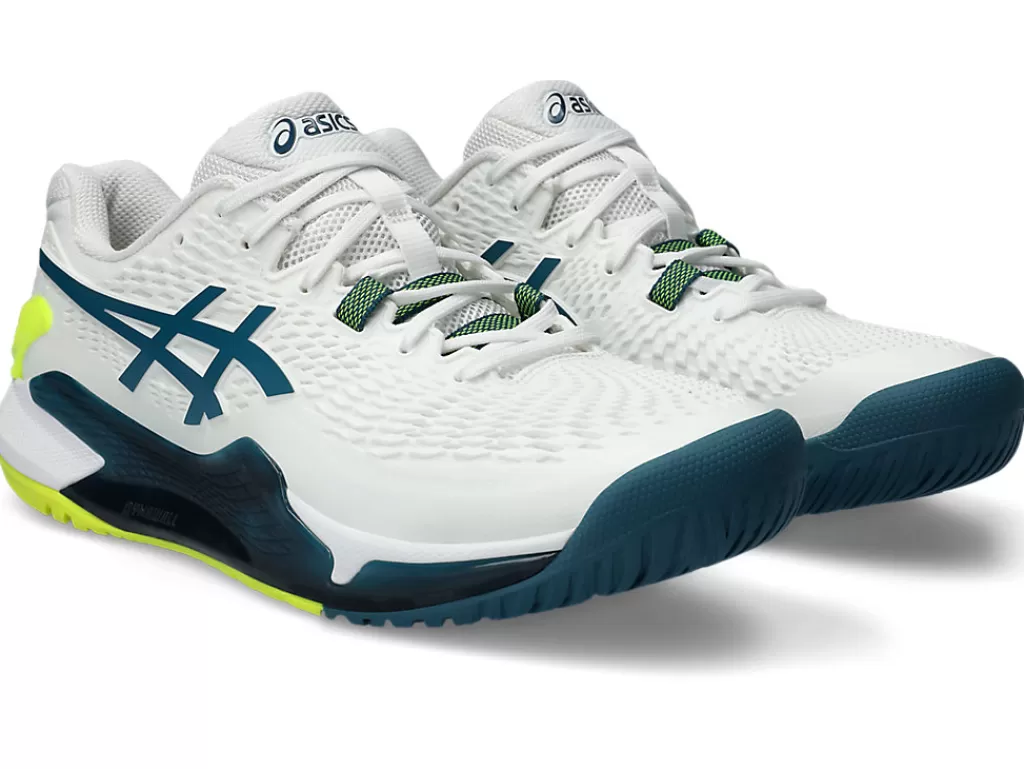 ASICS GEL-RESOLUTION™ | Tennisschoenen>GEL-RESOLUTION 9 White/Restful Teal