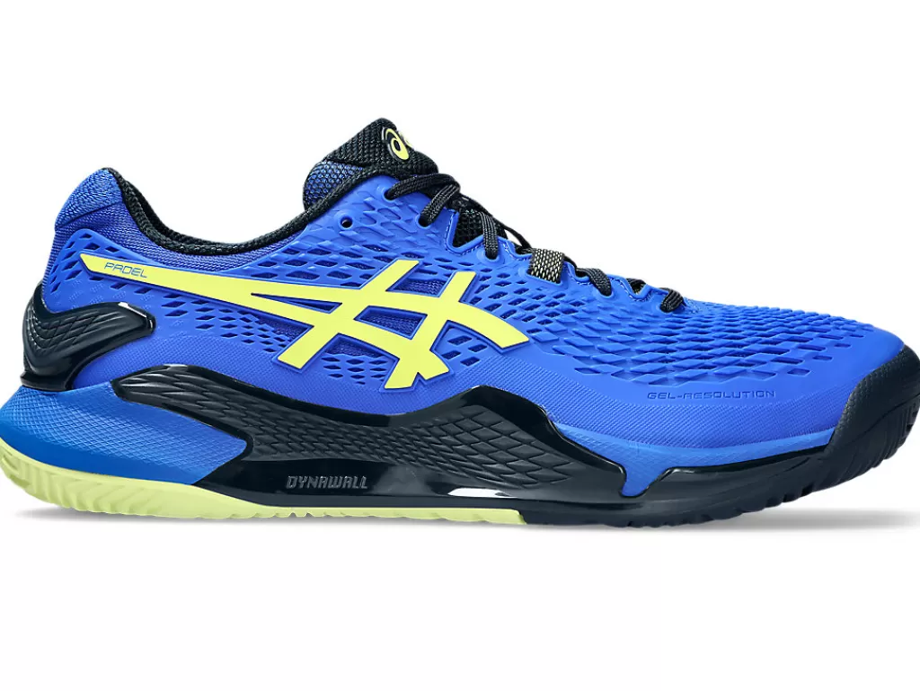 ASICS Padel | Padel>GEL-RESOLUTION 9 PADEL Illusion Blue/Glow Yellow