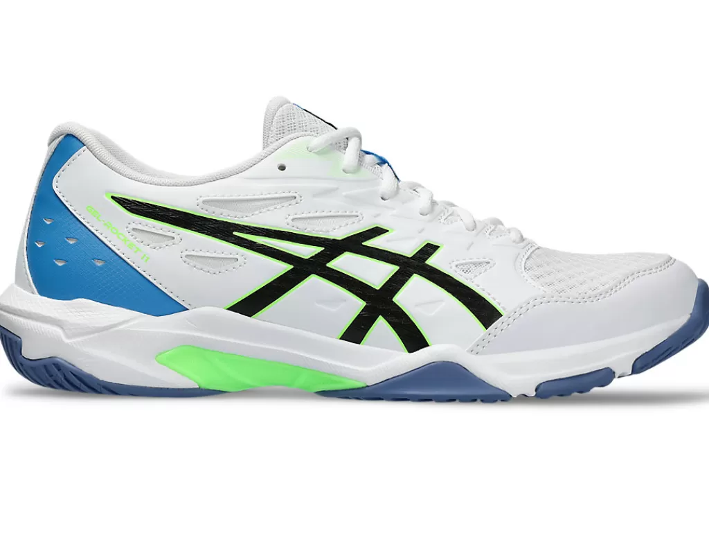 ASICS Squash & badminton | Handbal>GEL-ROCKET 11 White/Lime Burst