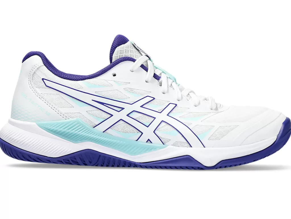 ASICS Netbal | Squash & badminton>GEL-TACTIC 12 White/Eggplant