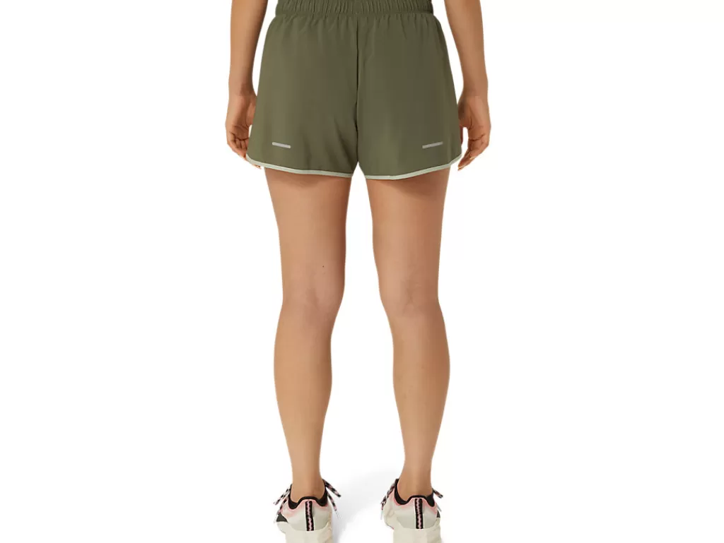 ASICS Kleding | Hardlopen>ICON 4IN SHORT Mantle Green