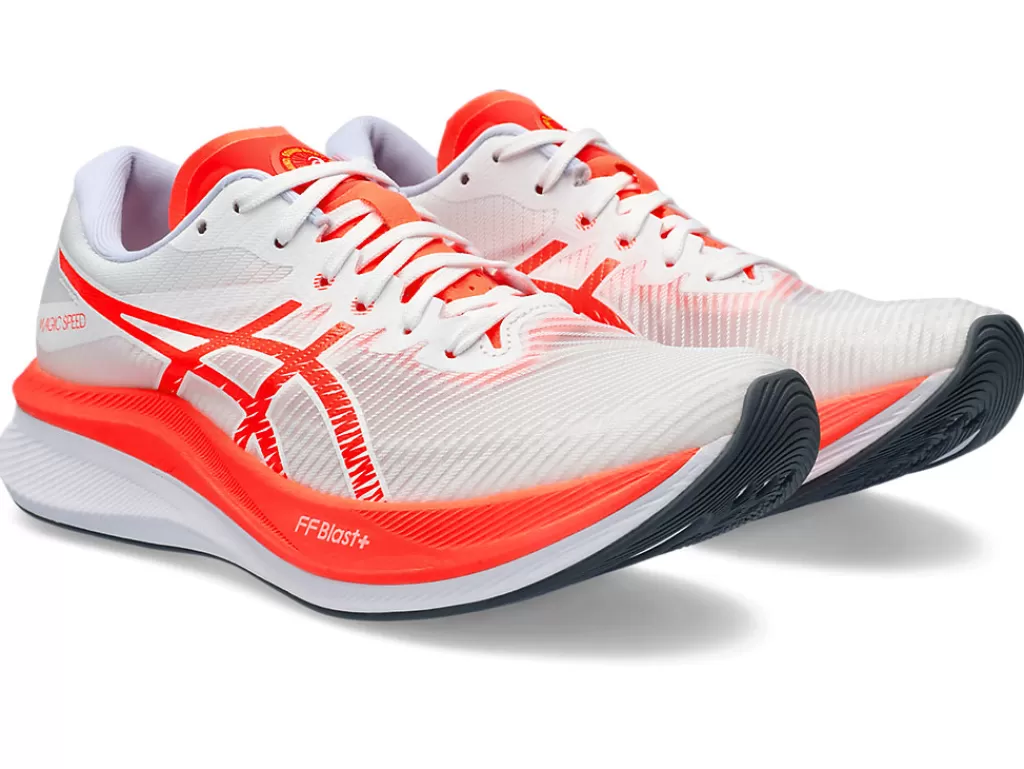 ASICS MAGIC SPEED™ | Run faster>MAGIC SPEED 3 White/Sunrise Red