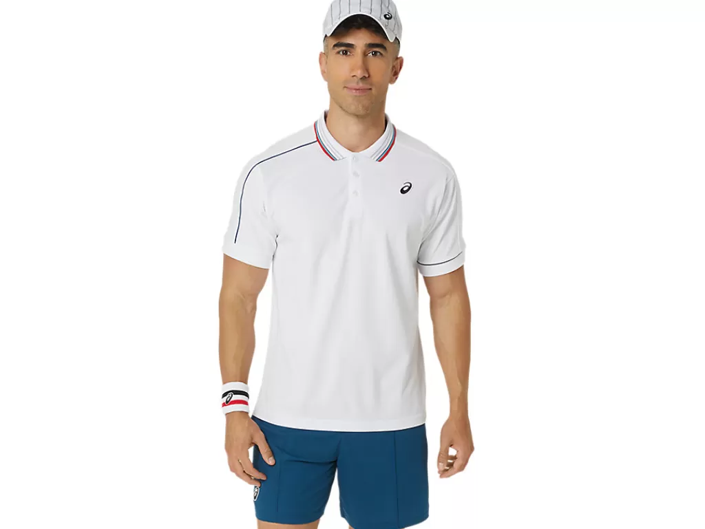 ASICS Kleding | Shirts met korte mouwen>MEN CLASSIC POLO-SHIRT Brilliant White