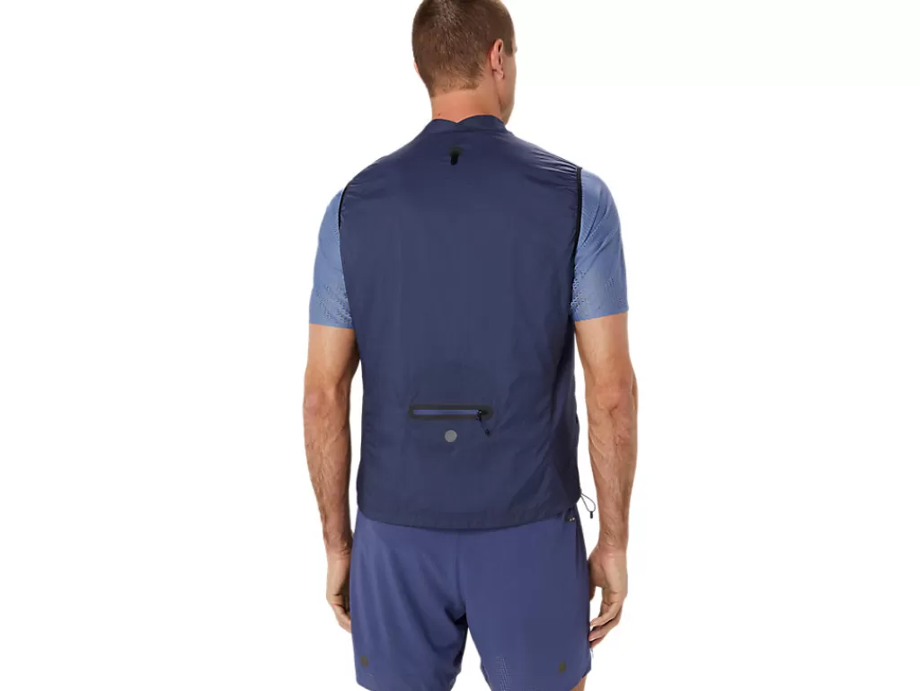 ASICS Kleding | Hardlopen>METARUN PACKABLE GILET Thunder Blue