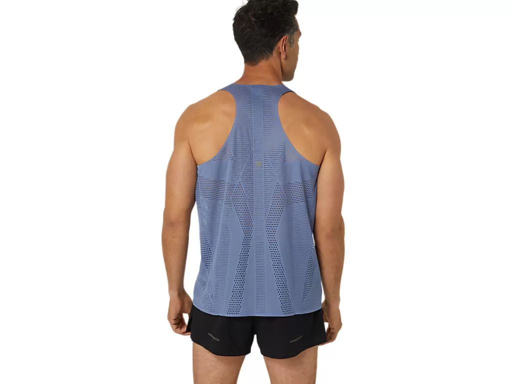 ASICS Kleding | Hardlopen>METARUN SINGLET Denim Blue