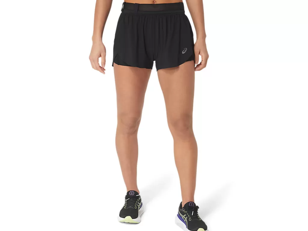 ASICS Kleding | Hardlopen>METARUN SPLIT SHORT Performance Black