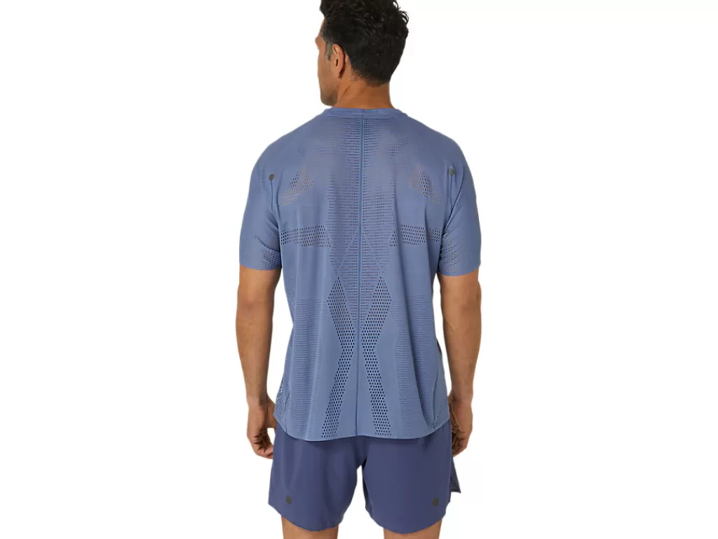 ASICS Kleding | Hardlopen>METARUN SS TOP Denim Blue