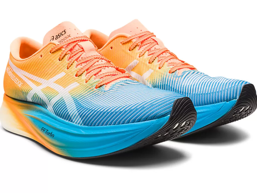 ASICS Run faster | METASPEED™>METASPEED EDGE+ Island Blue/Orange Pop