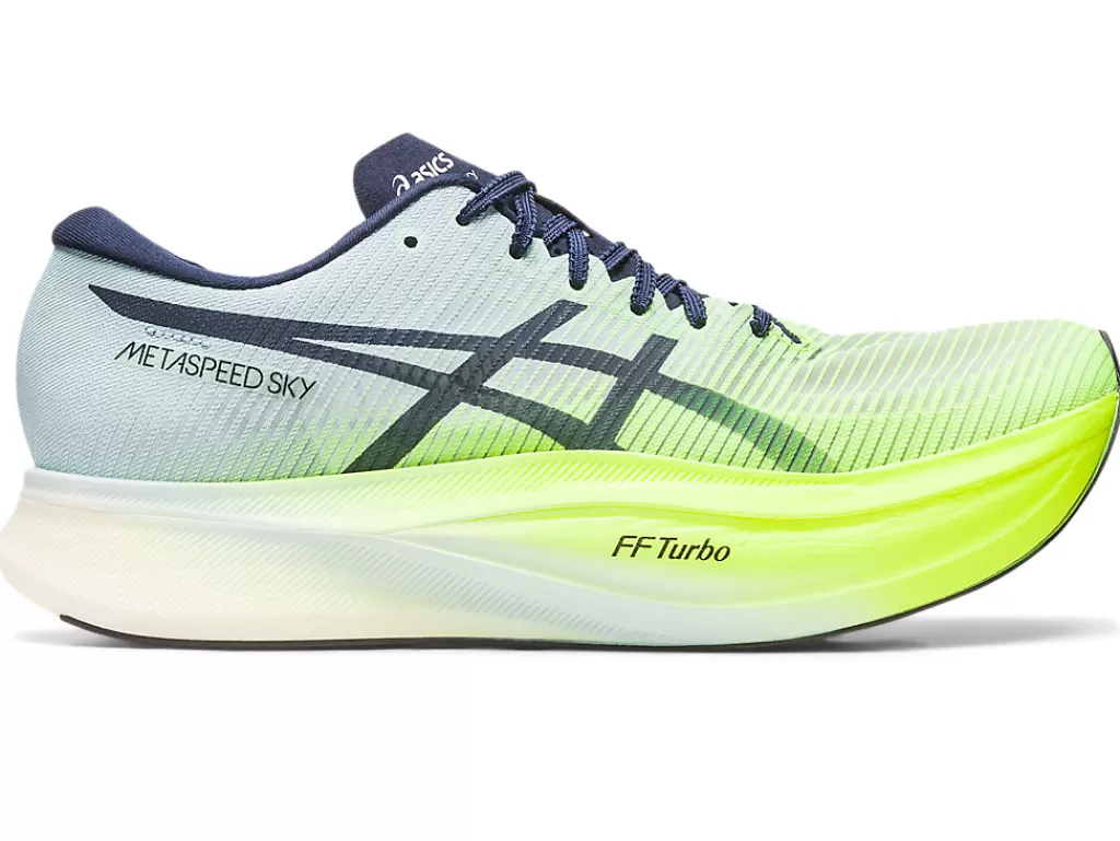 ASICS Run faster | METASPEED™>METASPEED SKY+ Hazard Green/Sky