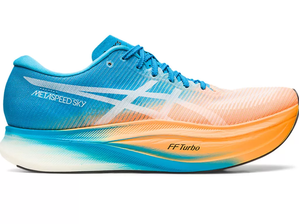 ASICS Run faster | METASPEED™>METASPEED SKY+ Orange Pop/Island Blue