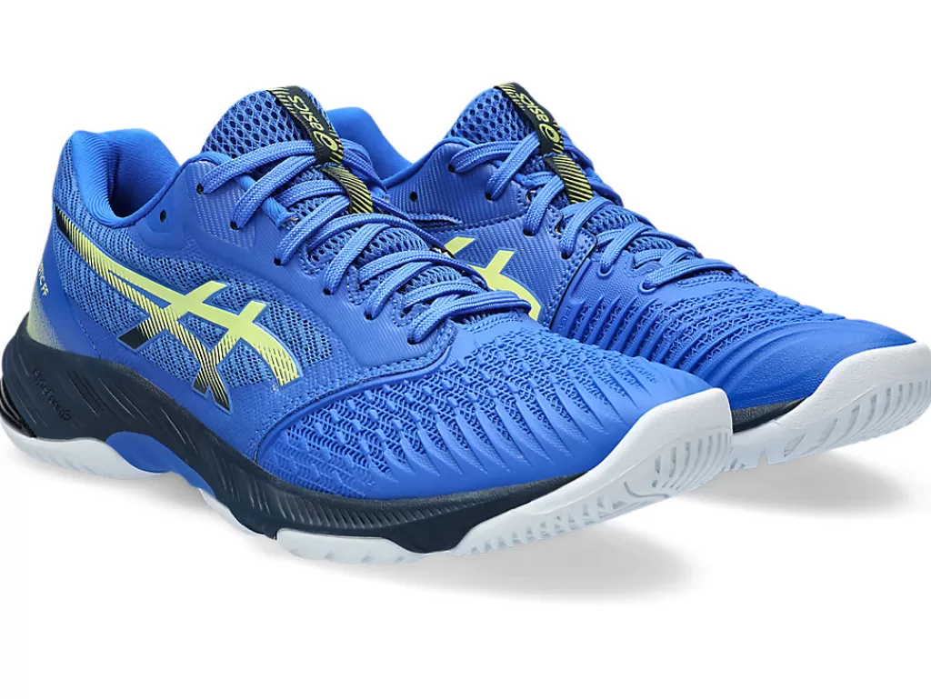 ASICS Netbal | Squash & badminton>NETBURNER BALLISTIC FF 3 Illusion Blue/Glow Yellow